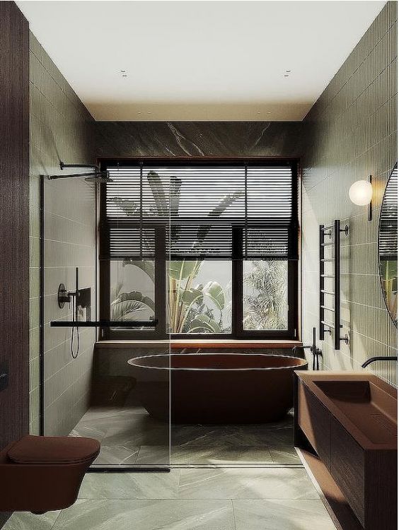 Душевая перегородка Maybah Glass MGD-733-6у 890x1950 в узком профиле Черный стекло бронзовое