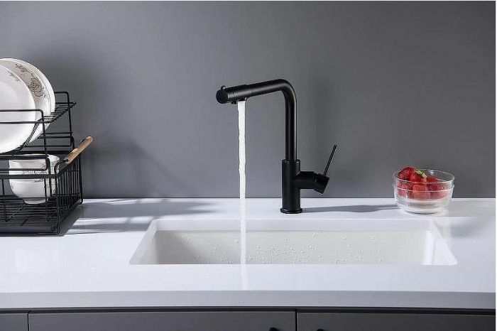 Смеситель для кухни Aquatek Европа AQ1386MB Черный матовый