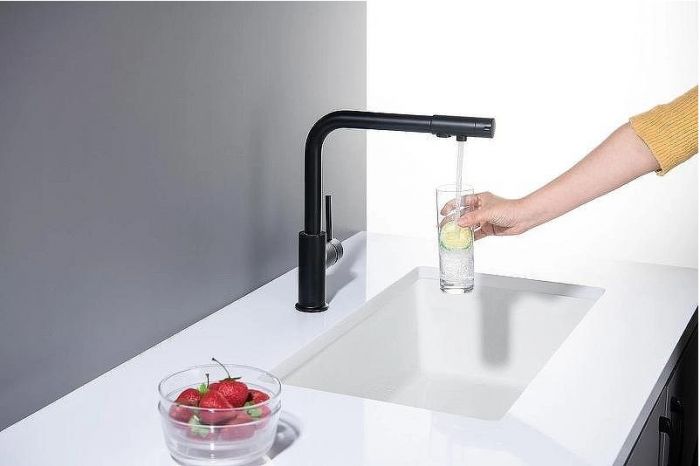 Смеситель для кухни Aquatek Европа AQ1386MB Черный матовый