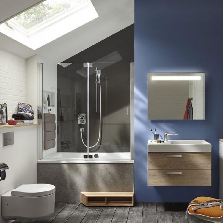 Шторка для ванны 140x140 см Jacob Delafon Capsule E6D127-GA