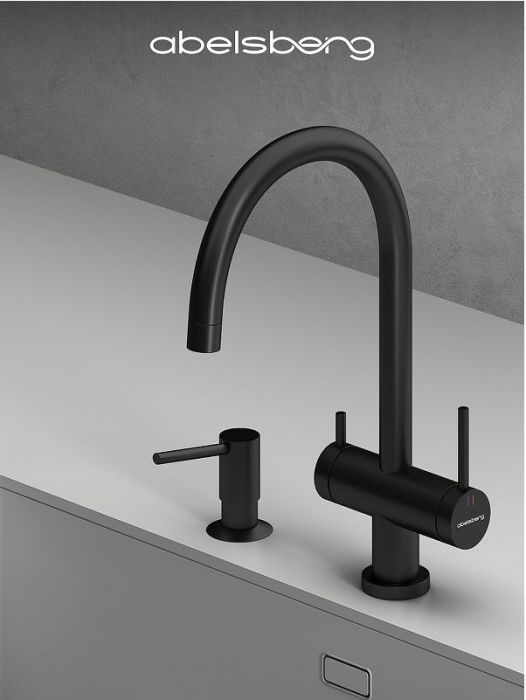 Смеситель для кухни Abelsberg Aera AWF70029MB цвет Вулканический черный