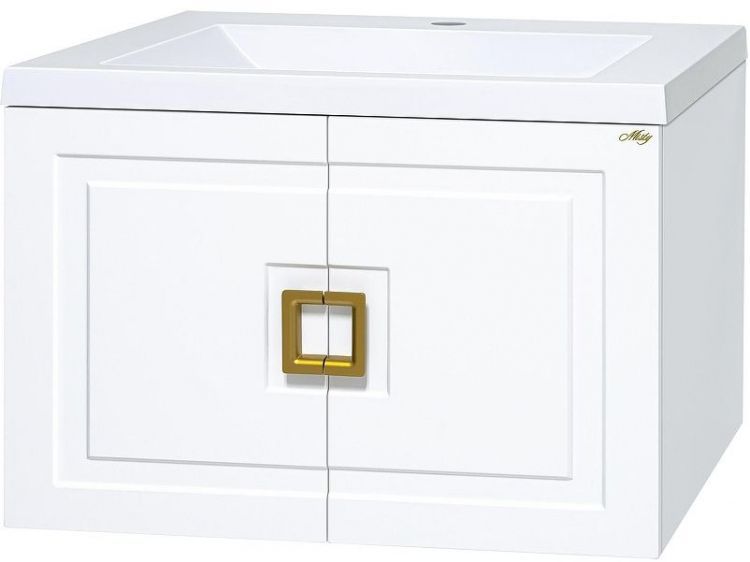 Тумба с раковиной Misty Галвер 80 УТ000012978 подвесная Белая