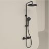 Душевая система Sancos Teo SC11001MB с термостатом цвет Черный матовый