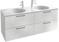 Тумба для комплекта 140 см Jacob Delafon Odeon Rive Gauche EB2526-R9-G1C, белый глянцевый Тумба для комплекта 140 см Jacob Delafon Odeon Rive Gauche EB2526-R9-G1C, белый глянцевый