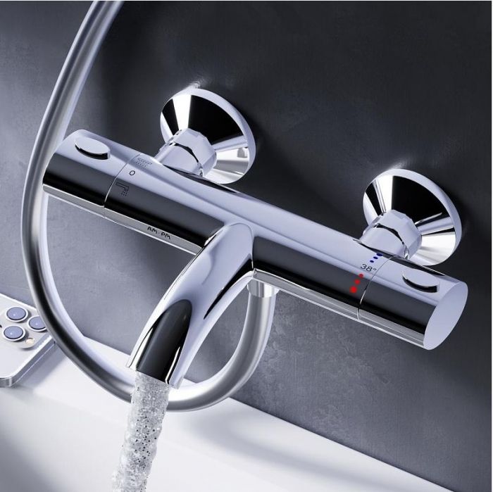 Смеситель для ванны AM.PM Sense F7550064 с термостатом Хром