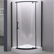 Душевой уголок Esbano ESD-7015B 90x90 ESUGD7015B профиль Черный матовый стекло прозрачное