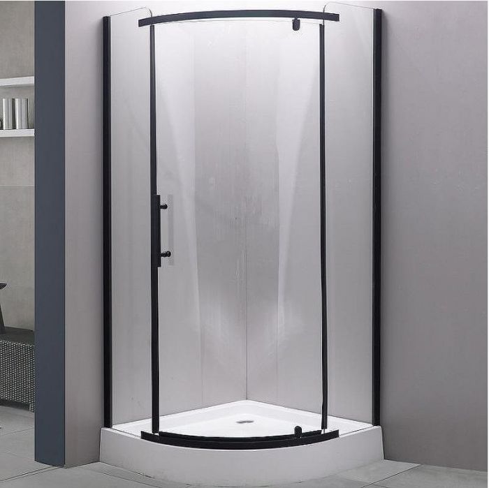 Душевой уголок Esbano ESD-7015B 90x90 ESUGD7015B профиль Черный матовый стекло прозрачное