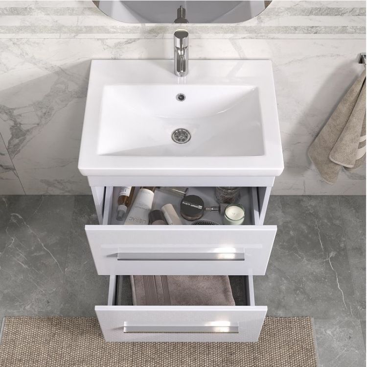 Тумба под раковину Vigo Land 60 19 цвет Белый