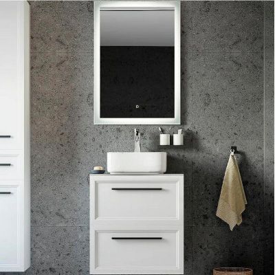 Комплект мебели для ванной STWORKI Эстерсунд 60 459693 подвесной Белый матовый Роверелла