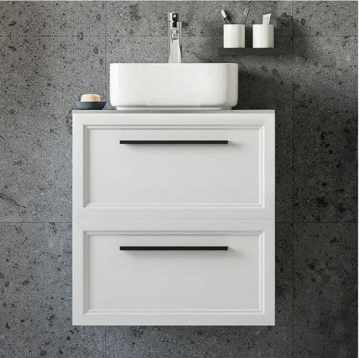 Комплект мебели для ванной STWORKI Эстерсунд 60 459693 подвесной Белый матовый Роверелла