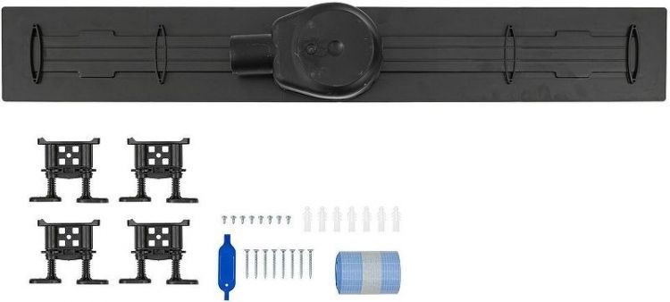 Душевой лоток Logan L007L-850 348106 с решеткой цвет Нержавеющая сталь