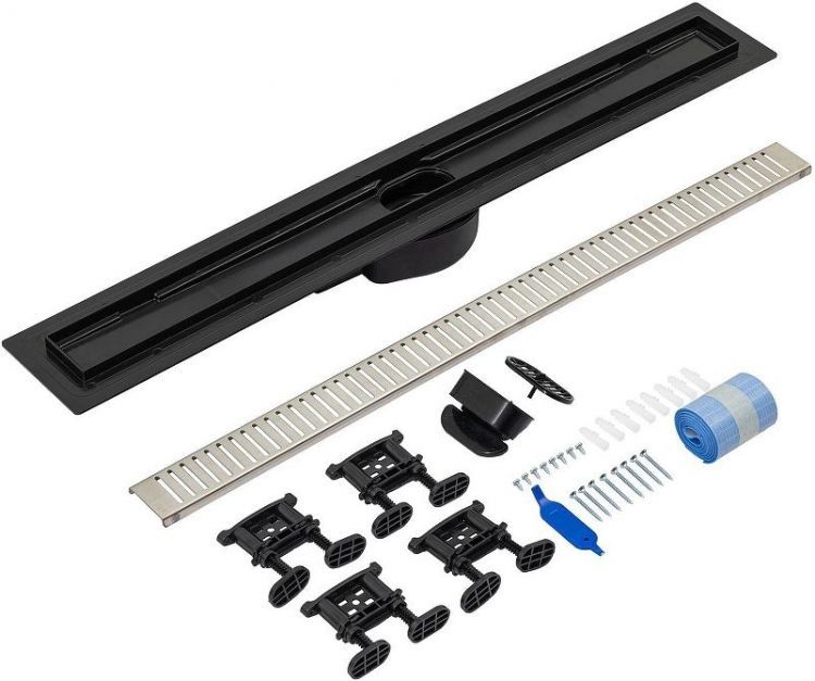 Душевой лоток Logan L007L-850 348106 с решеткой цвет Нержавеющая сталь