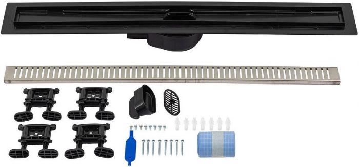 Душевой лоток Logan L007L-850 348106 с решеткой цвет Нержавеющая сталь