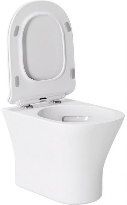 Комплект унитаза с инсталляцией Orange CI01-100W+APB288 с сиденьем Микролифт и Белой глянцевой клавишей смыва
