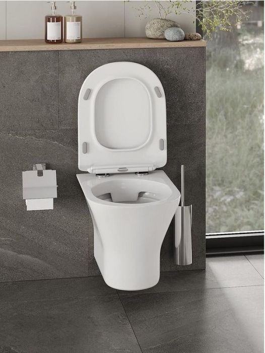 Комплект унитаза с инсталляцией Orange CI01-100W+APB288 с сиденьем Микролифт и Белой глянцевой клавишей смыва