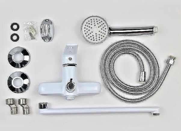 Смеситель для ванны Viko V-4145 универсальный Белый Хром Смеситель для ванны Viko V-4145 универсальный Белый Хром