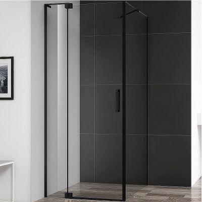 Душевой уголок Cezares Slider 80x80 SLIDER-AH-1-80-70/80-C-NERO профиль Черный матовый стекло прозрачное