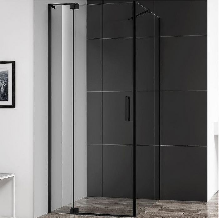 Душевой уголок Cezares Slider 80x80 SLIDER-AH-1-80-70/80-C-NERO профиль Черный матовый стекло прозрачное