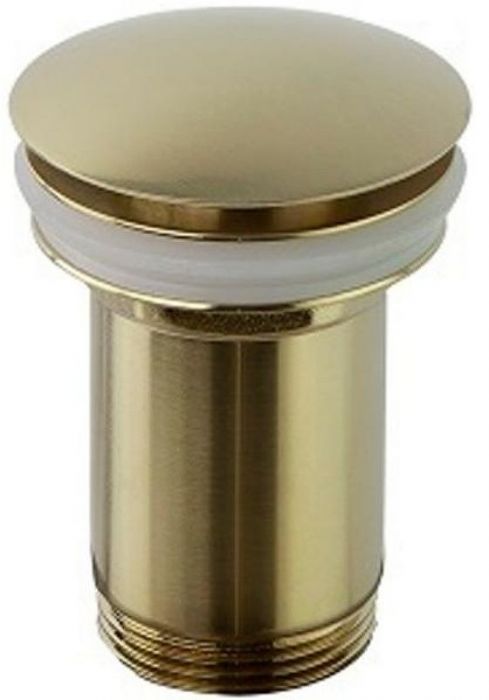 Донный клапан Ramonsoler Accesorios 1219LOC click-clack Золото брашированное