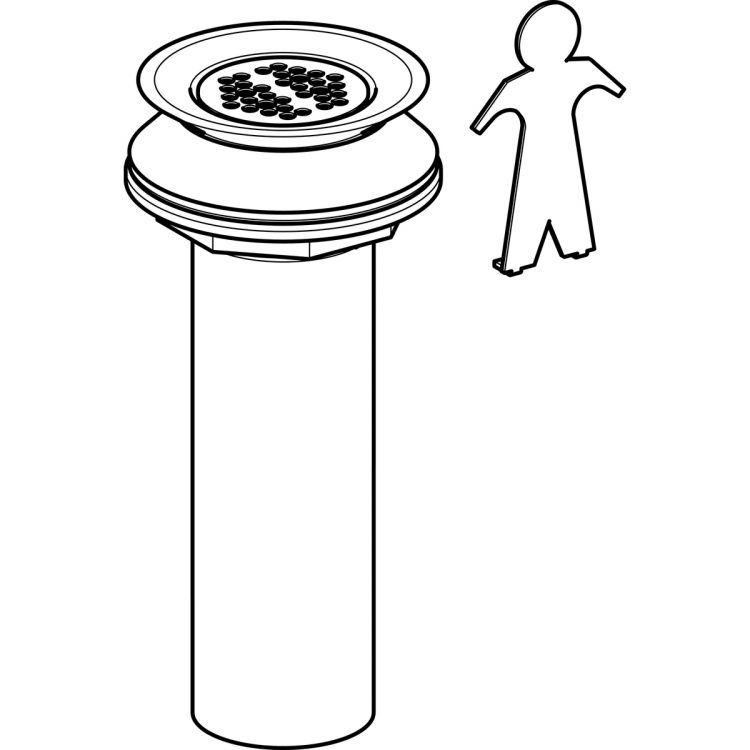 Комплект сливной арматуры для писуаров Geberit, d=50 мм Комплект сливной арматуры для писуаров Geberit, d=50 мм