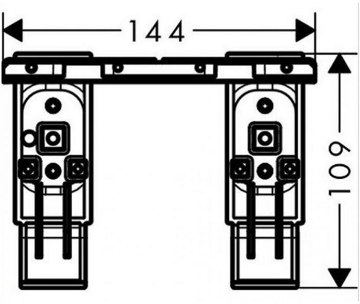 Axor Universal Комплект адаптеров для монтажа, цвет: хром