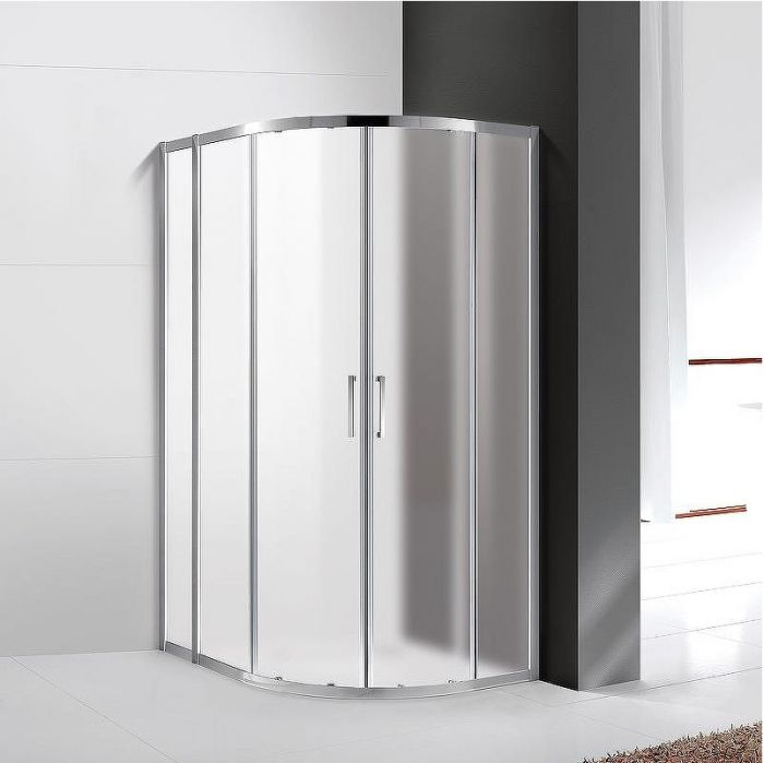 Душевой уголок Cezares Molveno 110x80 MOLVENO-RH-2-110/80-P-Cr профиль Хром стекло рифленое