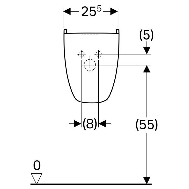Полупьедестал для раковины Geberit Renova Nr.1, 290520000