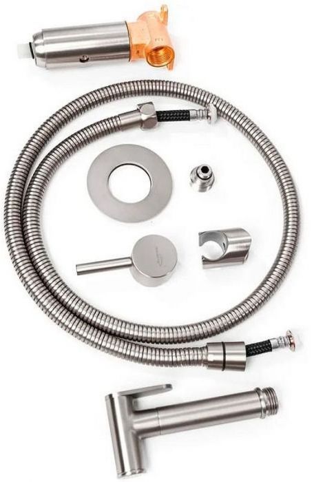 Гигиенический душ со смесителем Hansberge Nordic H3099NK Никель