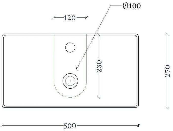 Раковина Artceram Scalino 50 SCL006 01 00 Белая