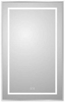 Зеркало BelBagno Kraft 50 SPC-KRAFT-500-800-LED-TCH-WARM с подсветкой Сатин с сенсорным выключателем и подогревом