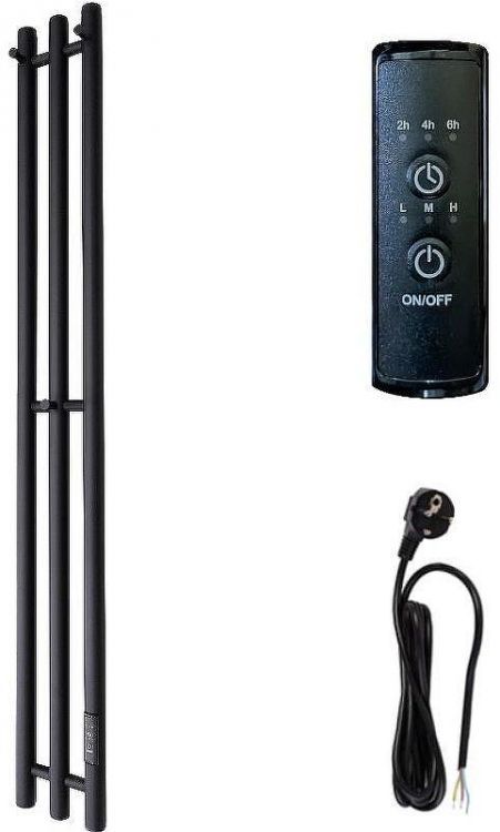 Электрический полотенцесушитель Маргроид Inaro 1200x120 Inaro3v-12012-1049-9005R правый Черный матовый