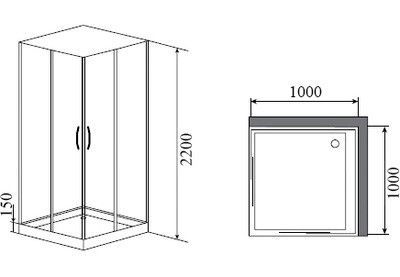 Душевая кабина Timo Nura H-516 Душевая кабина Timo Nura H-516