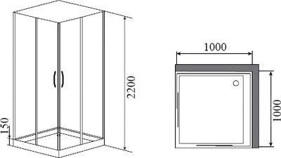 Душевая кабина Timo Nura H-516 Душевая кабина Timo Nura H-516