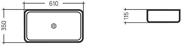 Раковина-чаша Splendy Confession 61 CO10560T0NW цвет Белый Раковина-чаша Splendy Confession 61 CO10560T0NW цвет Белый