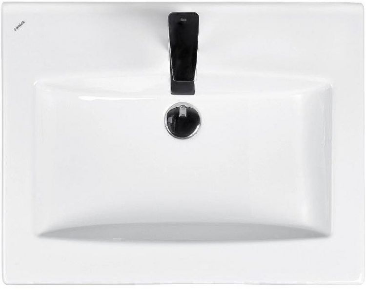 Раковина Sanflor Santek Элина 60 1.WH50.1.606 Белая Раковина Sanflor Santek Элина 60 1.WH50.1.606 Белая