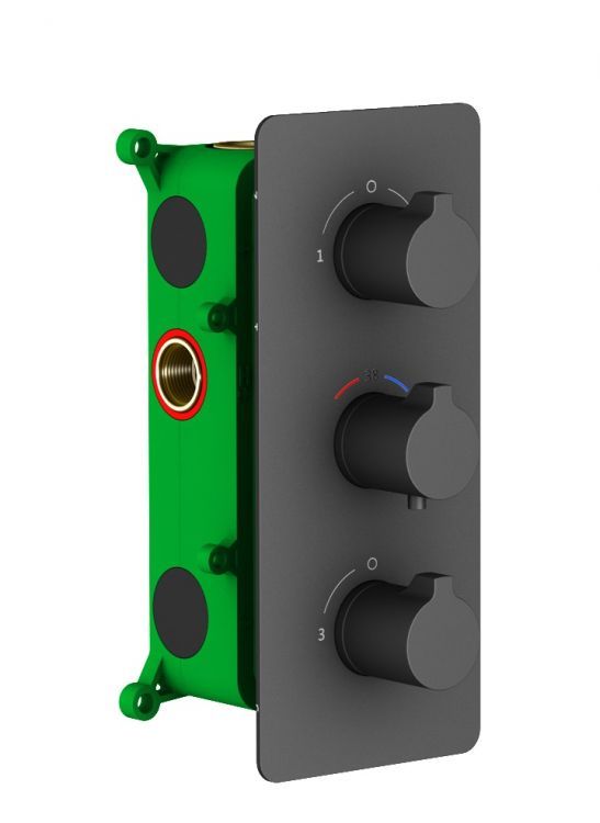 Душевая система встроенная с термостатом Timo Petruma SX-5149/03SM черный Душевая система встроенная с термостатом Timo Petruma SX-5149/03SM черный