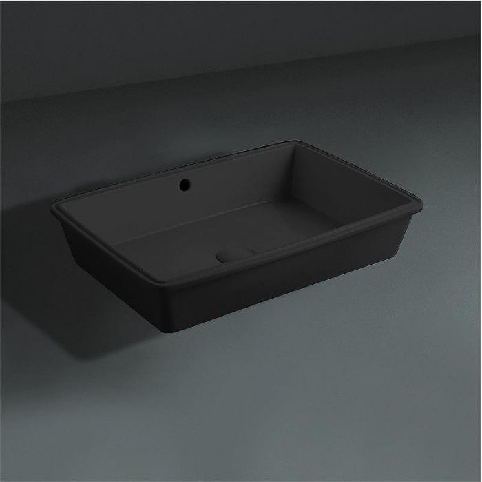 Раковина Simas Top E Lavabi D Arredo 60 S60 nero matt Черная матовая