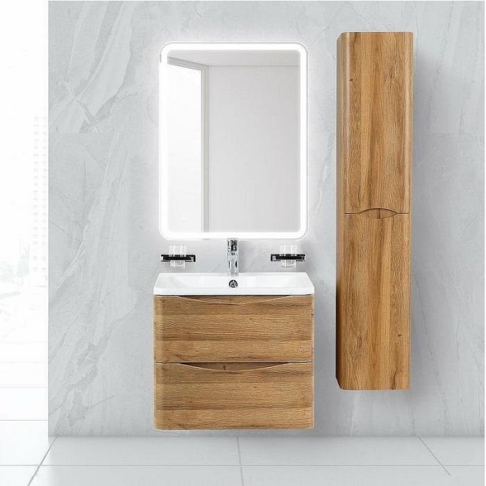 Тумба под раковину BelBagno ACQUA-600-2C-SO-RR подвесная Rovere Rustico