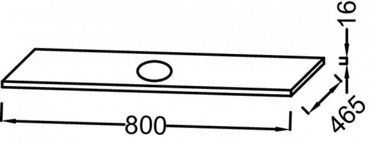 Столешница для раковины Jacob Delafon Vox 80 см EB2137-G1C, белый блестящий лак Столешница для раковины Jacob Delafon Vox 80 см EB2137-G1C, белый блестящий лак