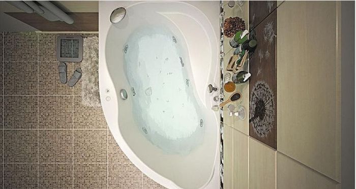 Акриловая ванна Aquanet Graciosa 150x90 L 203940 без гидромассажа