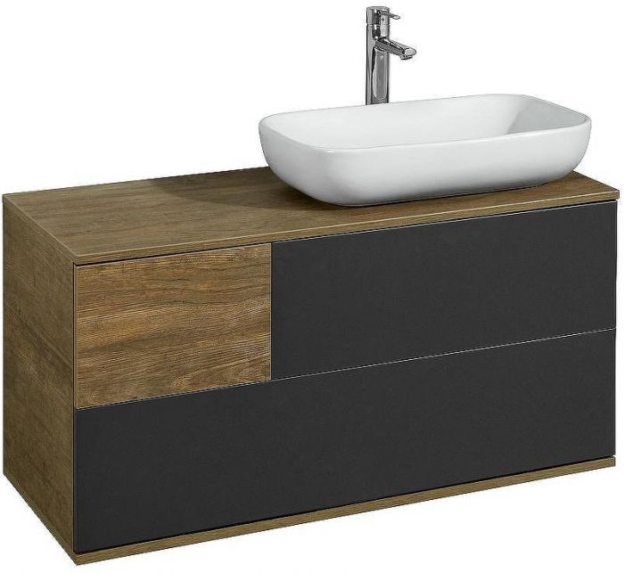 Тумба под раковину Aquaton Терра 105 1A246901TEKA0 подвесная Дуб кантри Антрацит