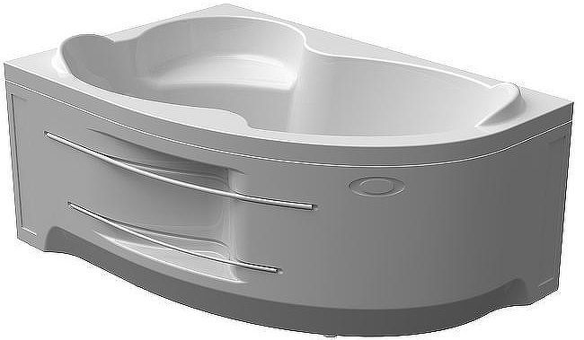 Акриловая ванна Radomir Vannesa Ирма 160х105 L 2-77-2-1-0-229 с гидромассажем Актив Хром