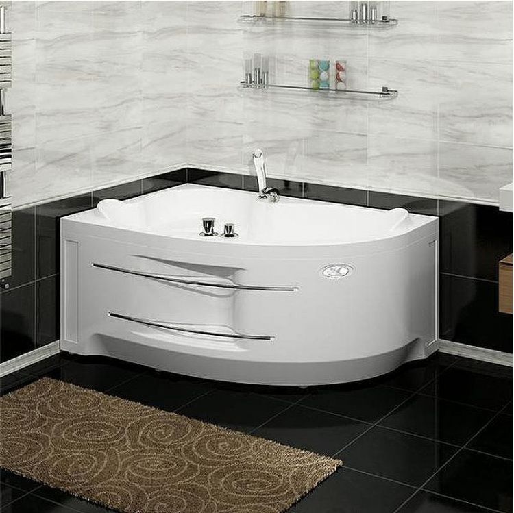 Акриловая ванна Radomir Vannesa Ирма 160х105 L 2-77-2-1-0-229 с гидромассажем Актив Хром