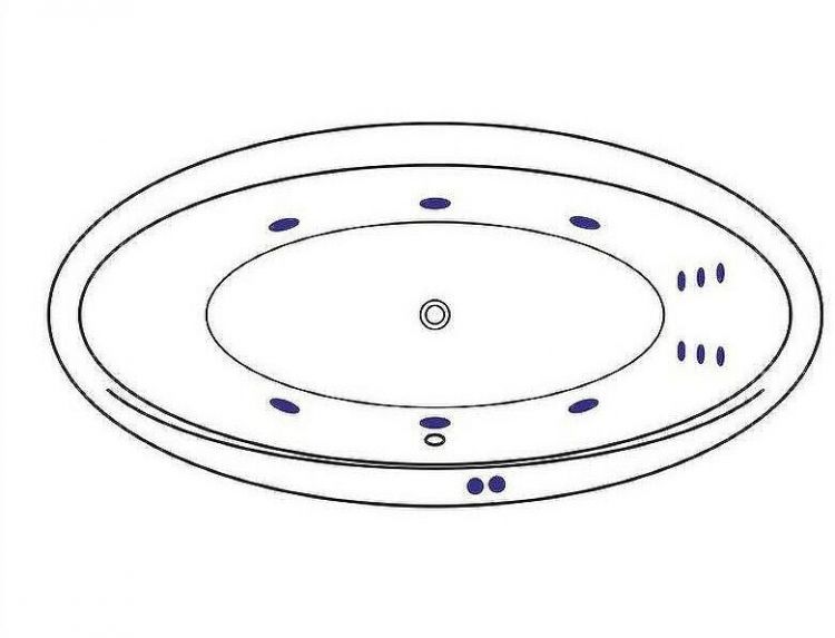 Акриловая ванна Excellent Lumina 190x95 WAEX.LUM19.LINE.GL с гидромассажем Акриловая ванна Excellent Lumina 190x95 WAEX.LUM19.LINE.GL с гидромассажем