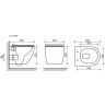 Подвесной унитаз CERAMICANOVA Forma Rimless CN3009