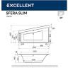Акриловая ванна Excellent Sfera Slim 170x100 L WAEX.SFL17S.LINE.GL с гидромассажем Акриловая ванна Excellent Sfera Slim 170x100 L WAEX.SFL17S.LINE.GL с гидромассажем