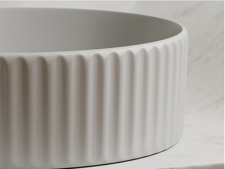 Умывальник CERAMICANOVA Element чаша накладная круглая 360 мм (цвет Серый Матовый) CN6057MSG