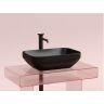Умывальник CERAMICANOVA Element чаша накладная прямоугольная (цвет Чёрный Матовый) CN6055MB