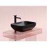 Умывальник CERAMICANOVA Element чаша накладная прямоугольная (цвет Чёрный Матовый) CN6055MB