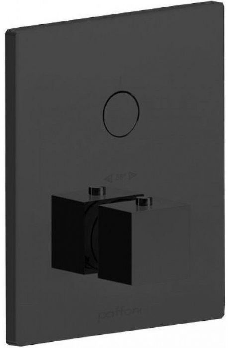 Смеситель для душа Paffoni Compact Box CPT513NO с термостатом цвет Черный матовый